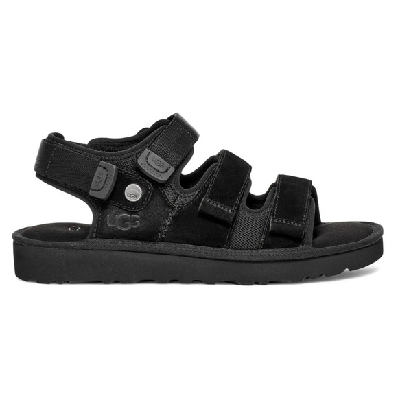 UGG Men\'s Goldencoast Multistrap Strap Black Suede Sandals 1153095 Size 11 New